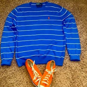 Vintage Polo Ralph Lauren Royal Blue / Cream unisex sweater